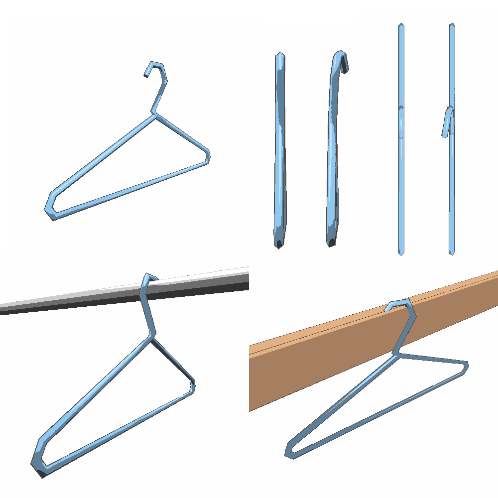 【3Dモデル】ハンガー