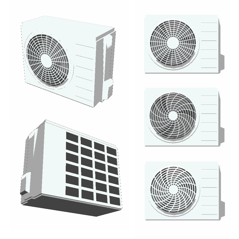 【3Dモデル】室外機