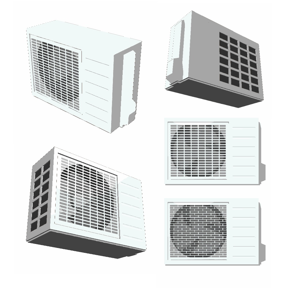 【3Dモデル】室外機