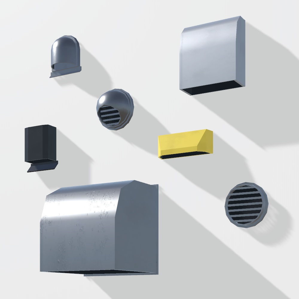 【3Dモデル】換気口