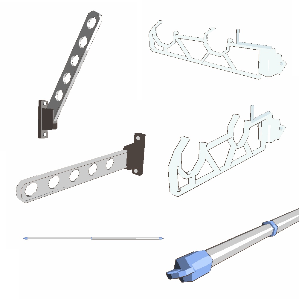 【3Dモデル】物干しセット