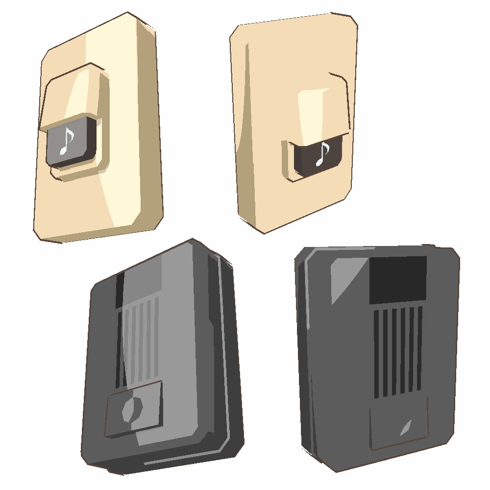 【3Dモデル】インターホン