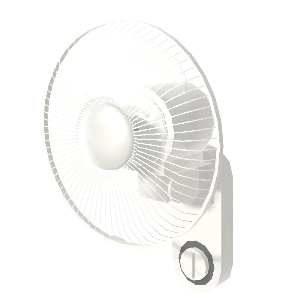 【3Dモデル】壁掛け扇風機