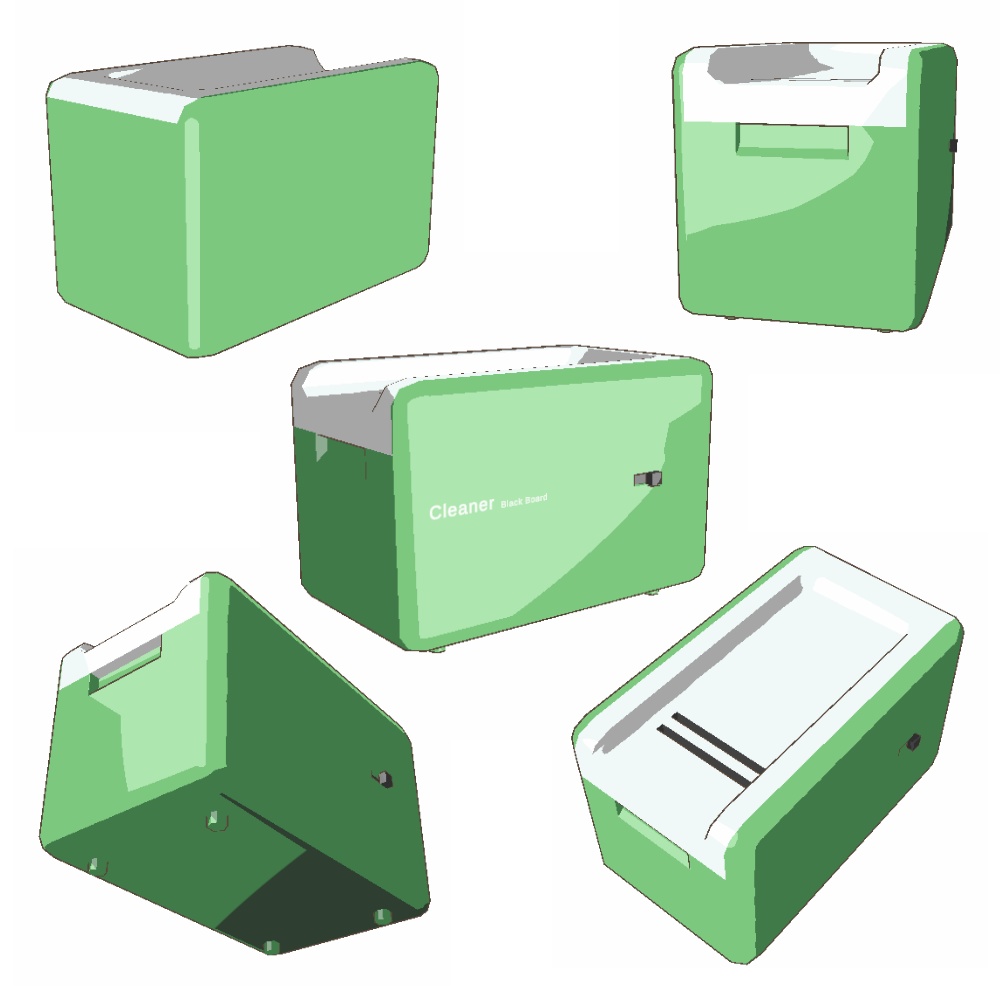【3Dモデル】黒板消しクリーナー