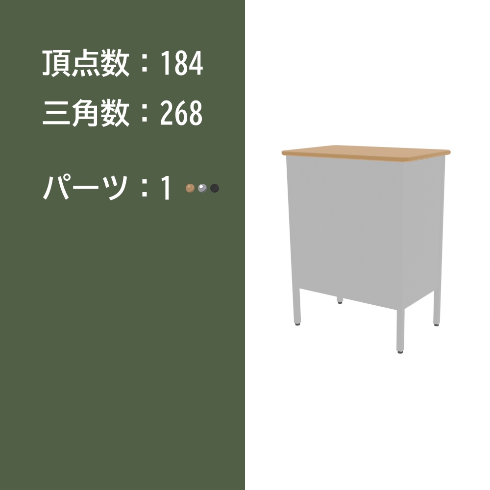 【3Dモデル】教卓