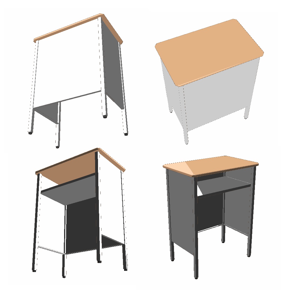 【3Dモデル】教卓
