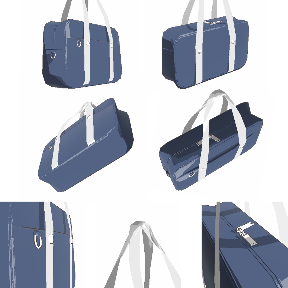 【3Dモデル】スクールバッグ