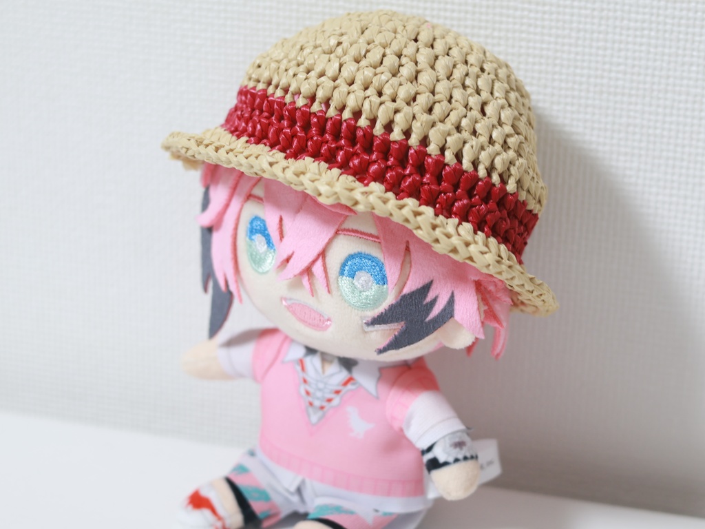 にじぬいサイズ 麦わら帽子 赤色