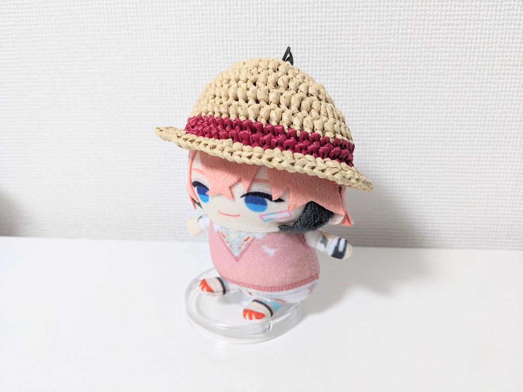 ぱぺ用 麦わら帽子 赤