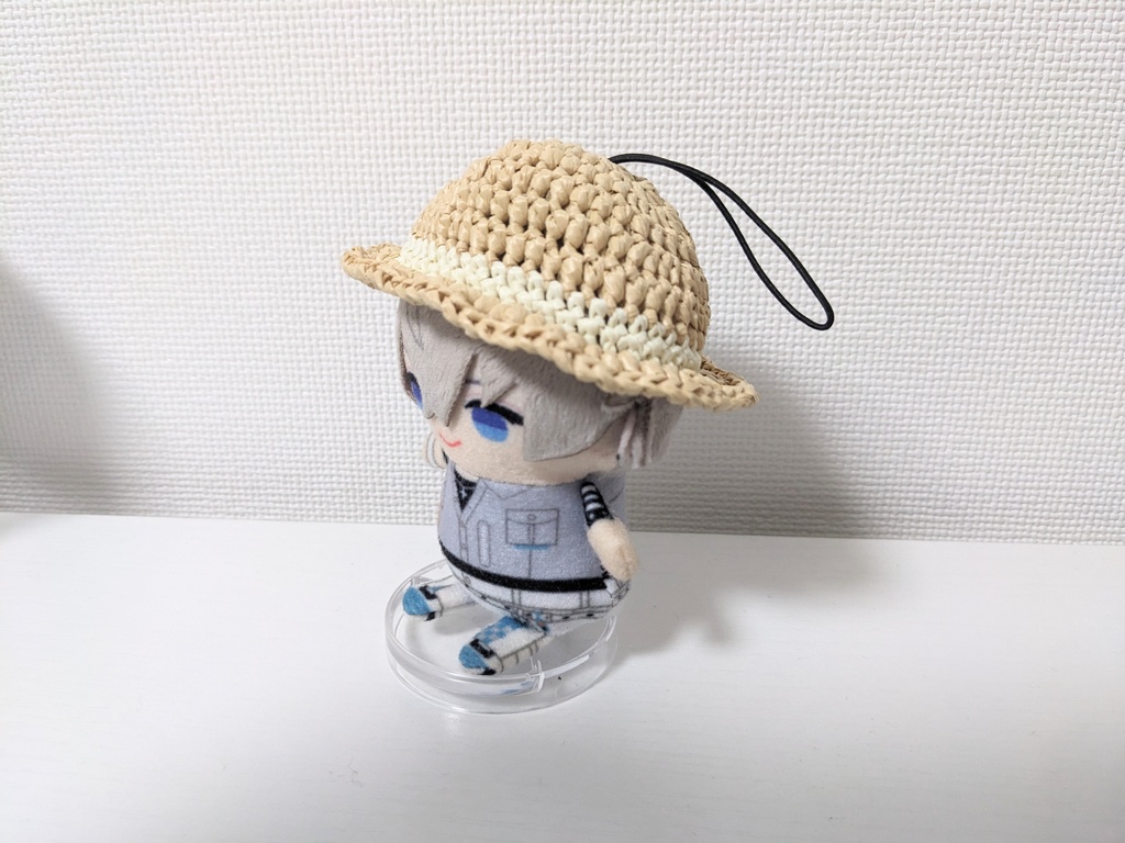 ぱぺ用 麦わら帽子  ‎白
