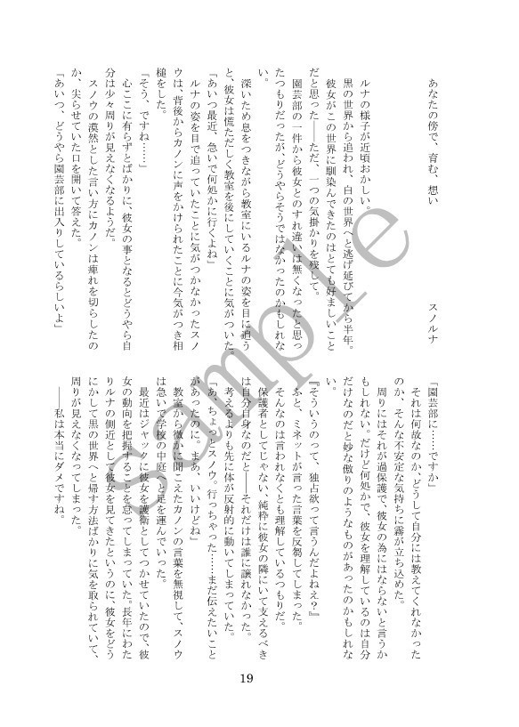 black and white labyrinth〜ルナCP本〜