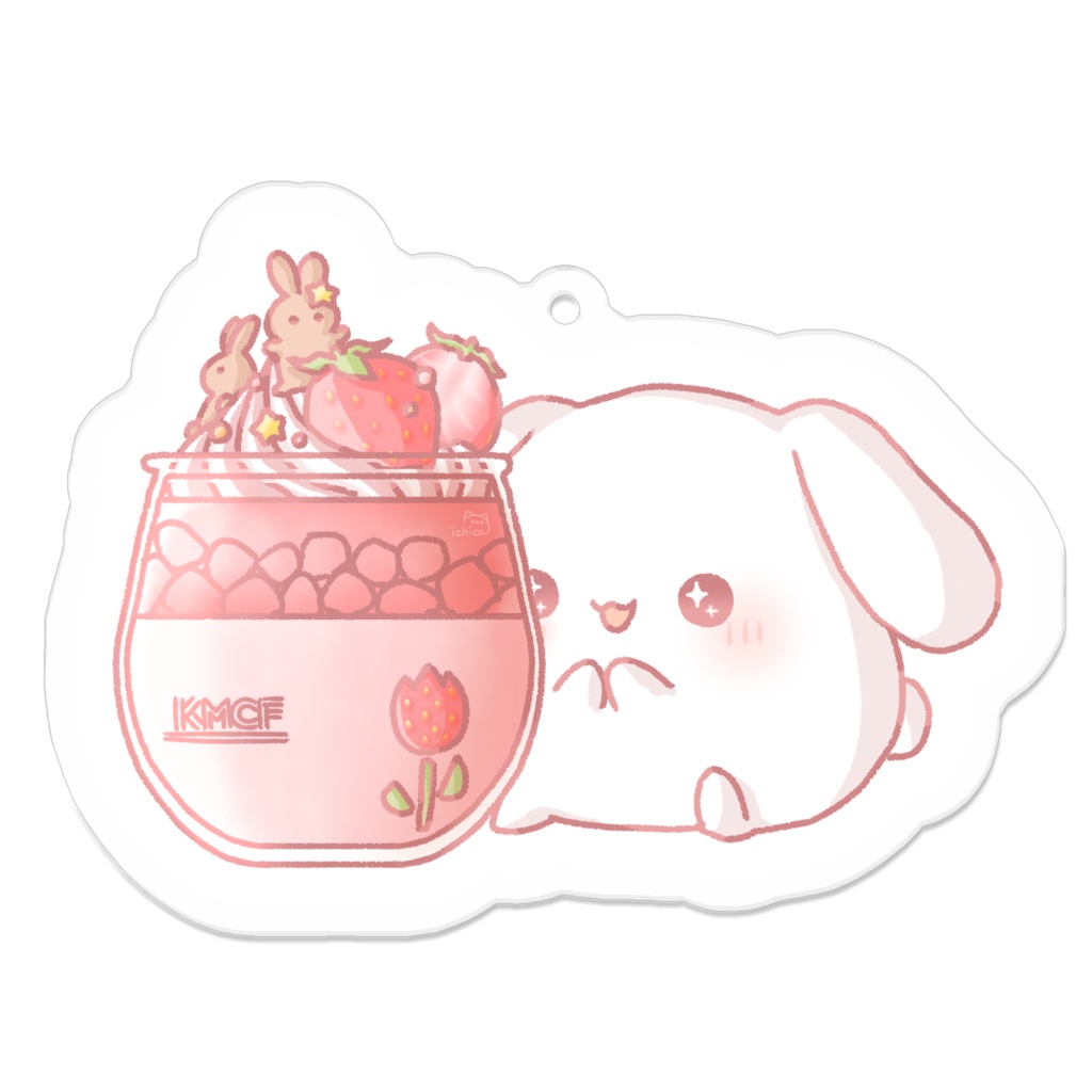 うさぎといちごのコンポート