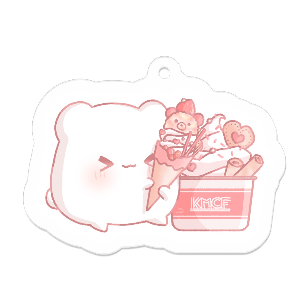 しろくまとストロベリーアイス