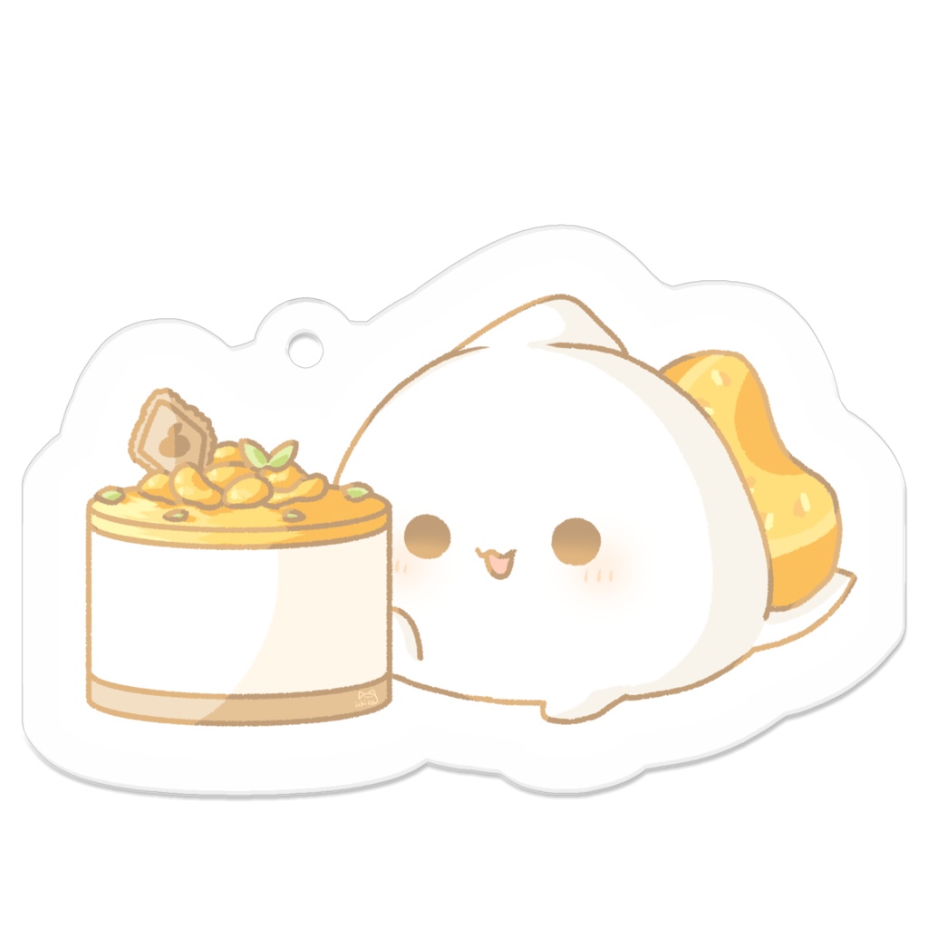 イルカとみかんのレアチーズケーキ