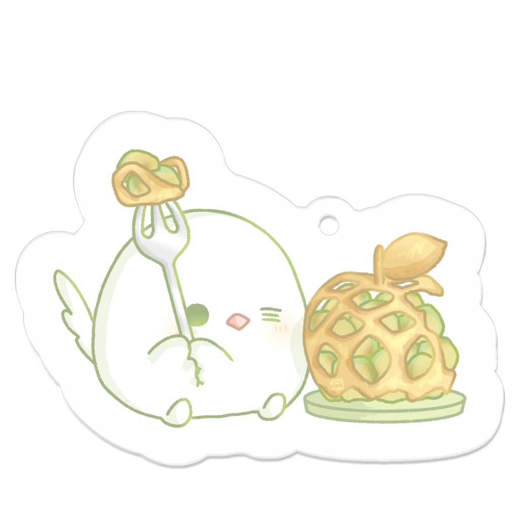 文鳥とグリーンアップルパイ