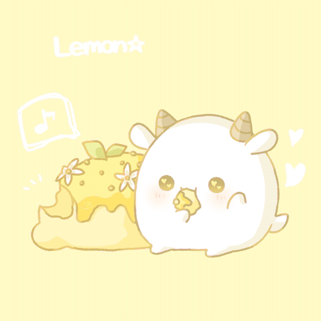 やぎとレモンのふんわりケーキ
