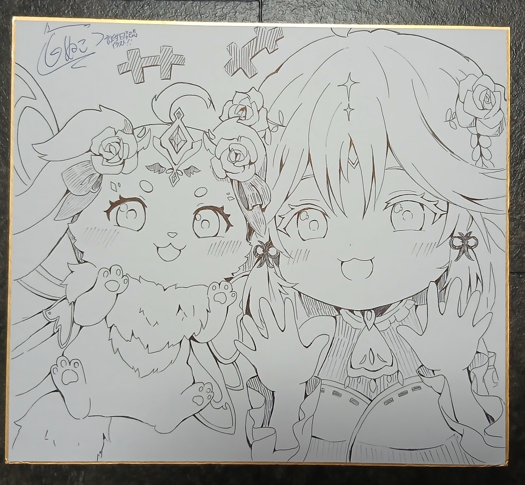 VTuberあろめあ誕生日記念色紙（直筆）
