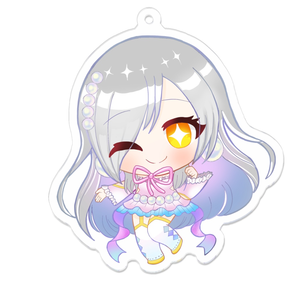かわいいミニキャラアクリルキーホルダー(みゅー三周年記念)