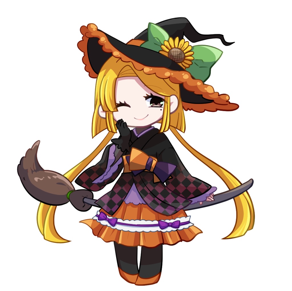 ひまわりハロウィンアクキー