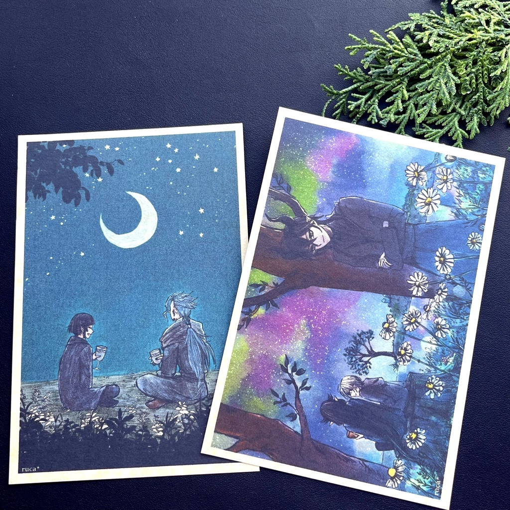 茨の谷の夜　イラスト2枚セット