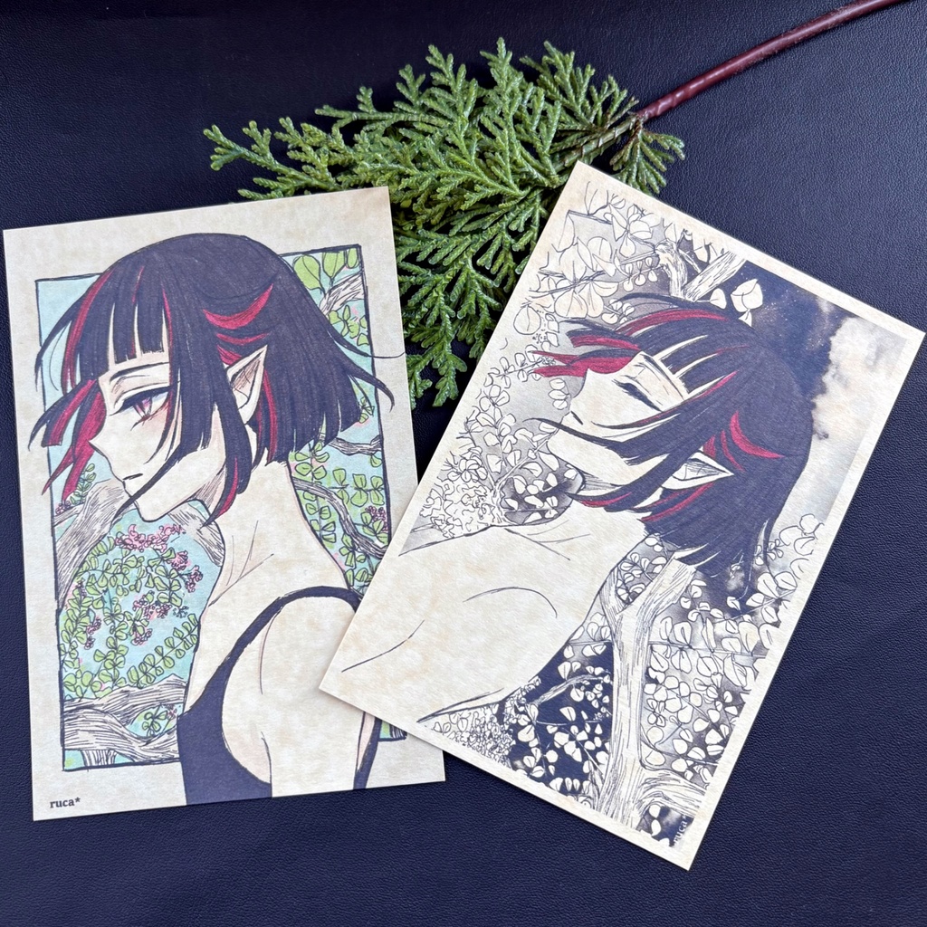 ゆめうつつ　イラスト2枚セット