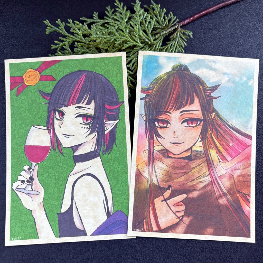 ラズベリーパーティー　イラスト2枚セット