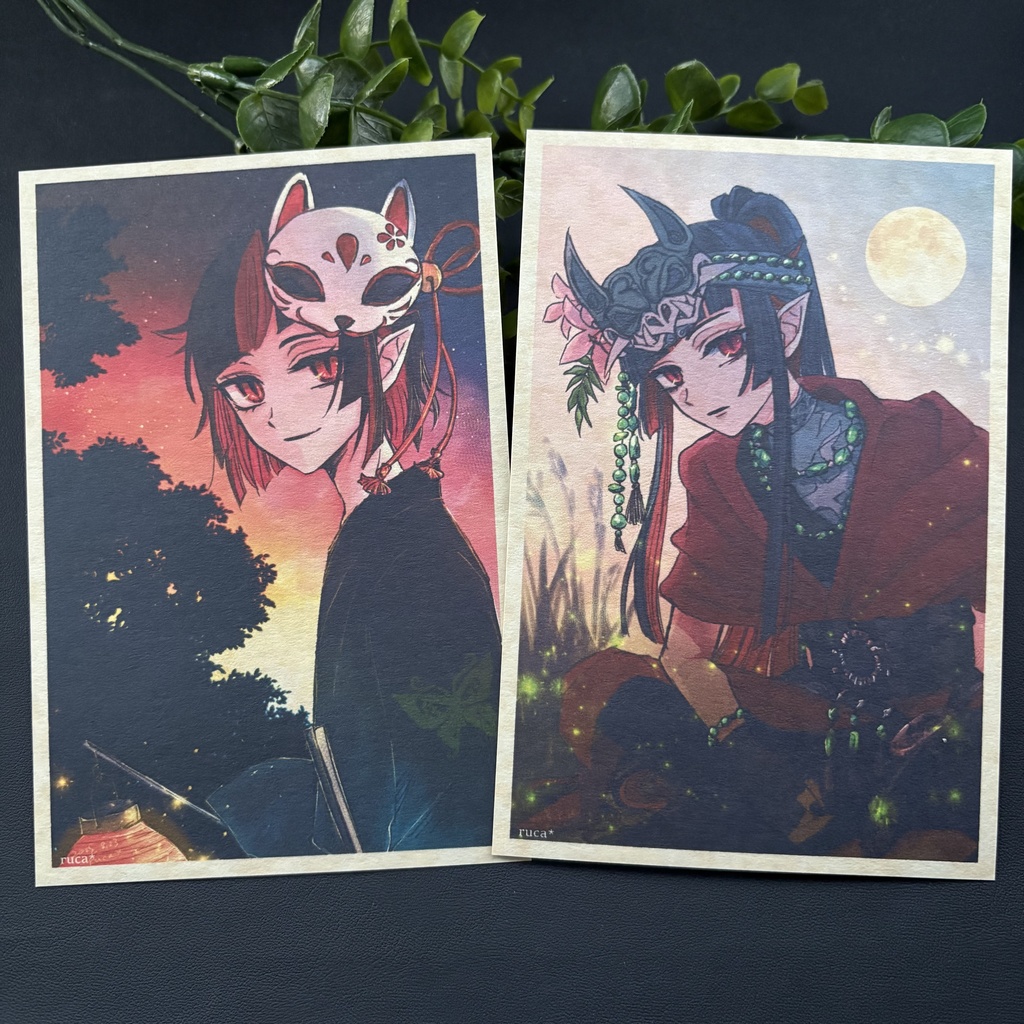 祭り装束リリア　イラスト2枚セット