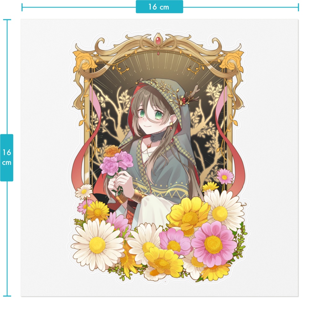 大きめ透明ステッカーシール