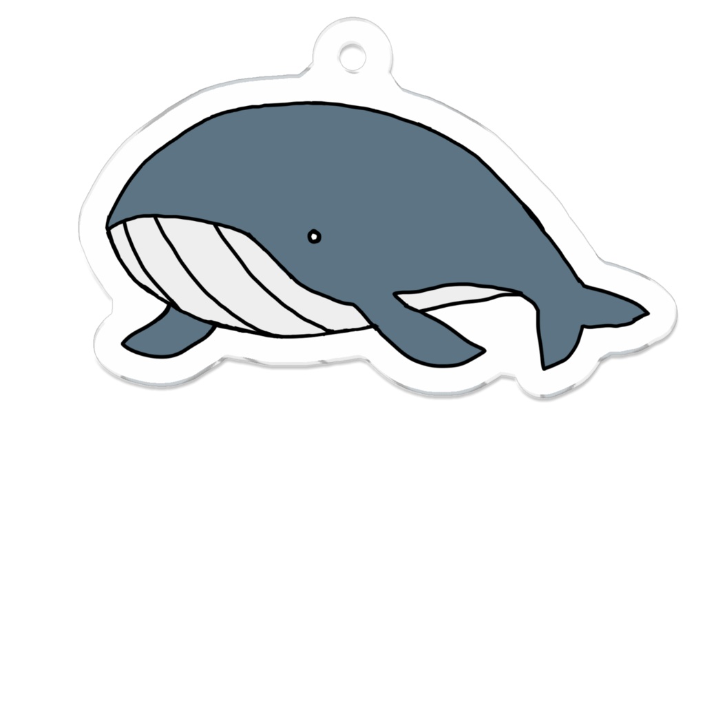 whale_アクリルキーホルダー50mm
