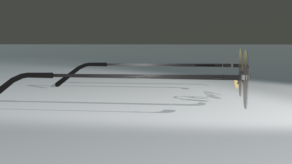 【VRChat想定】フレームレス眼鏡