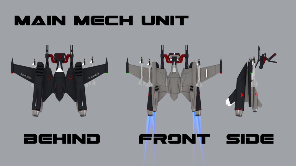 【VRChat想定】AQUILA SYSTEM【飛行メカユニット】