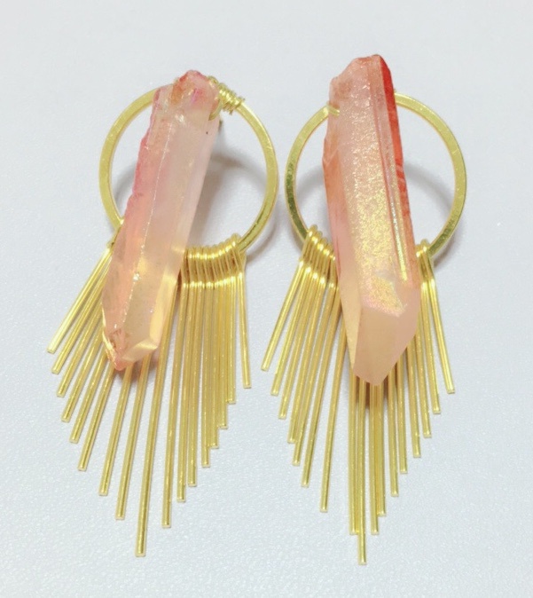 ♦︎宝石の国♦︎シンシャ風後光ピアス