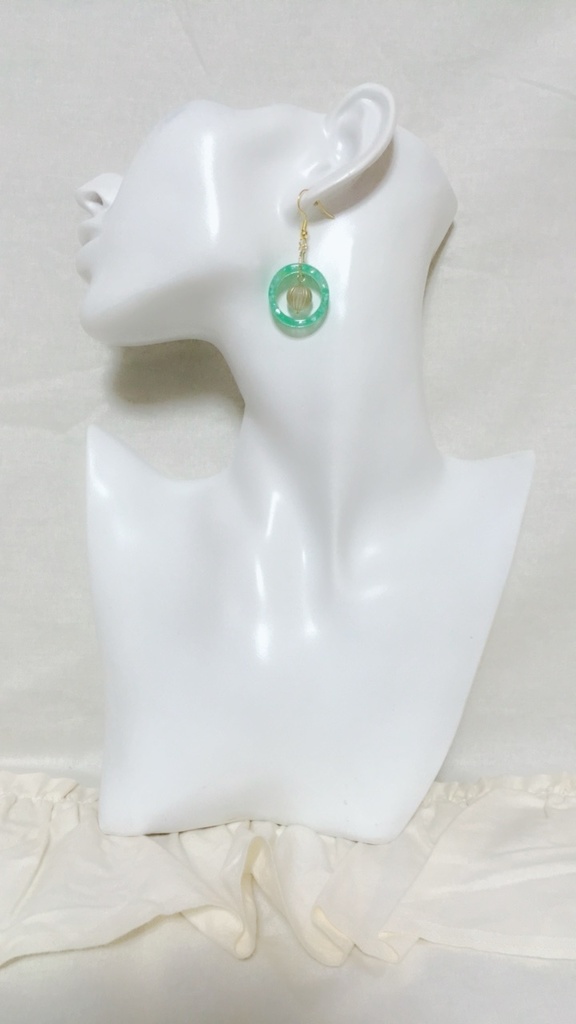 ドロップピアス ミント