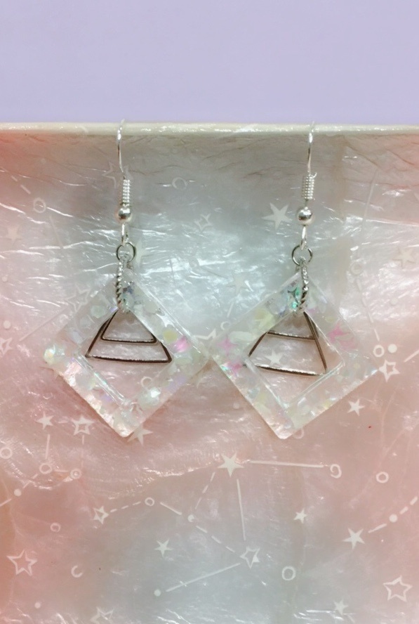 淑やかコズミックピアス クリア