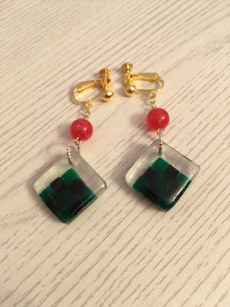 ♦︎鬼滅の刃♦︎竈門炭治郎イメージイヤリング