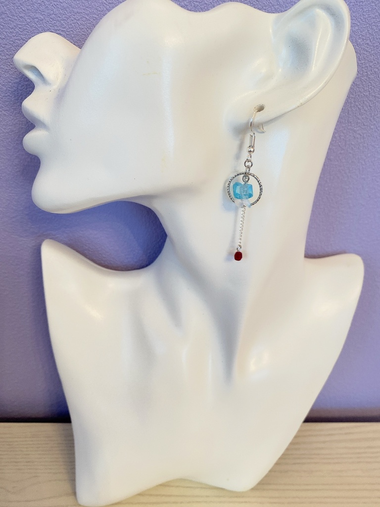 ◆MHA◆轟焦凍 染水晶ピアス