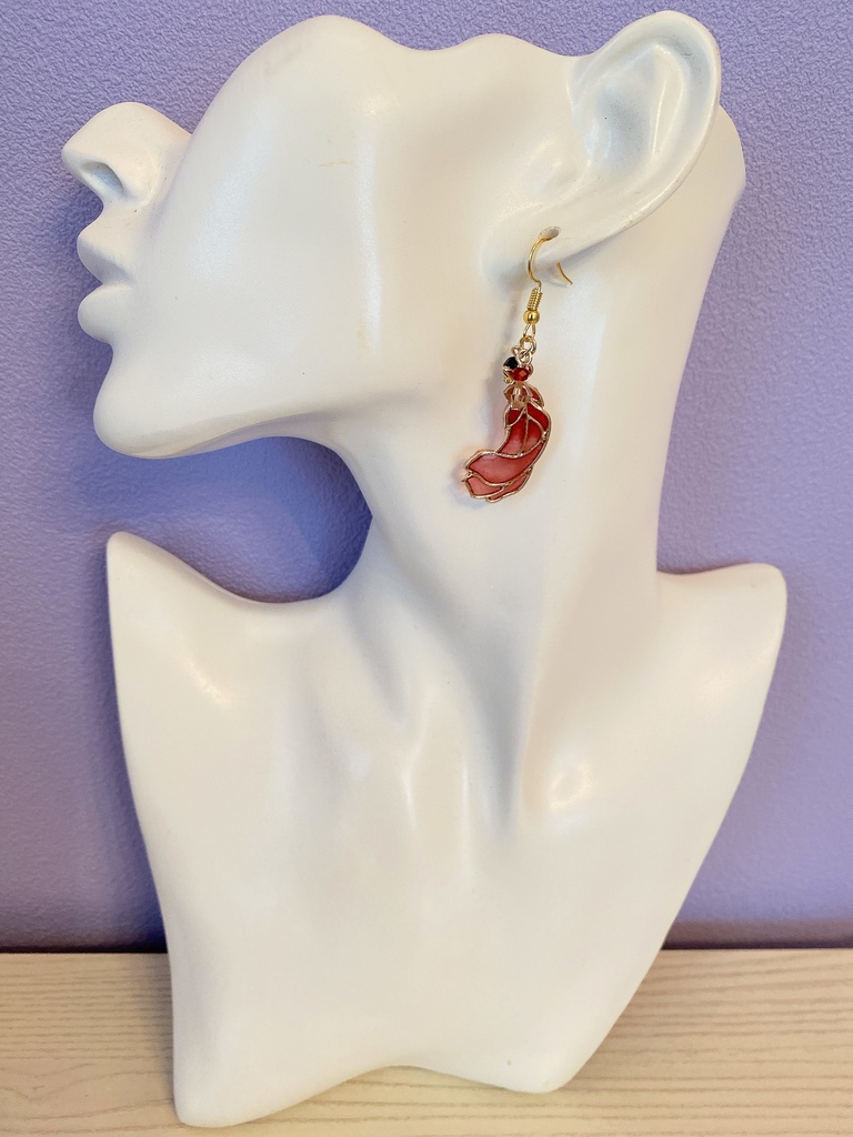 ◆MHA◆ホークス羽根フレームレジンピアス