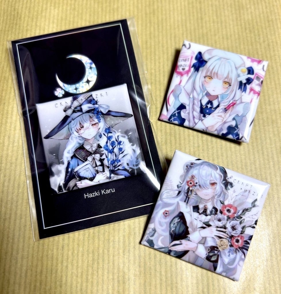 スクエア缶バッジ