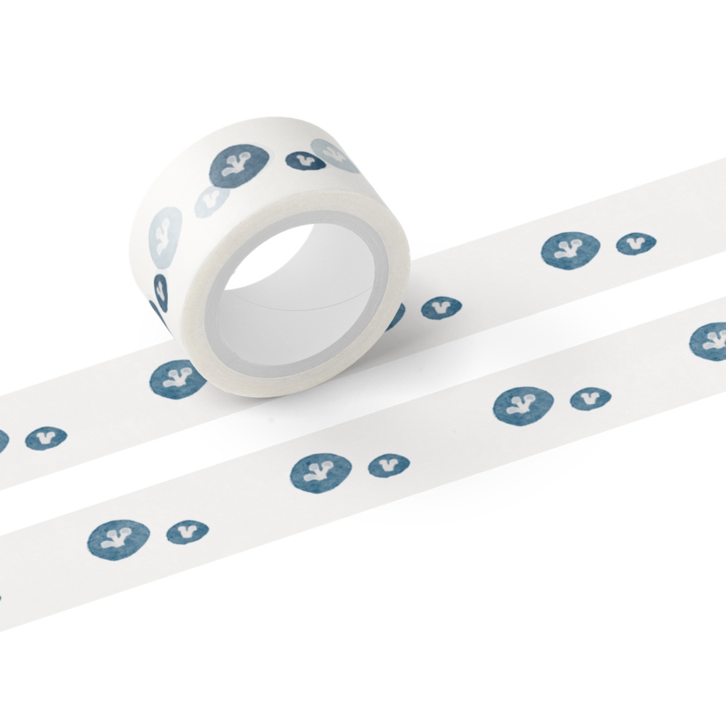 レトロフラワー ・ブルー ーマステー