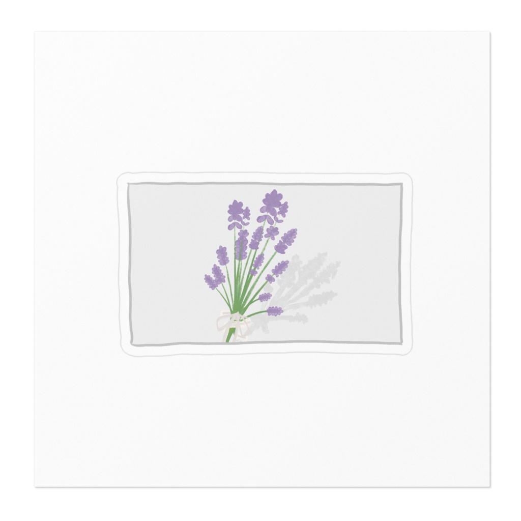 flower / ラベンダー / ステッカー