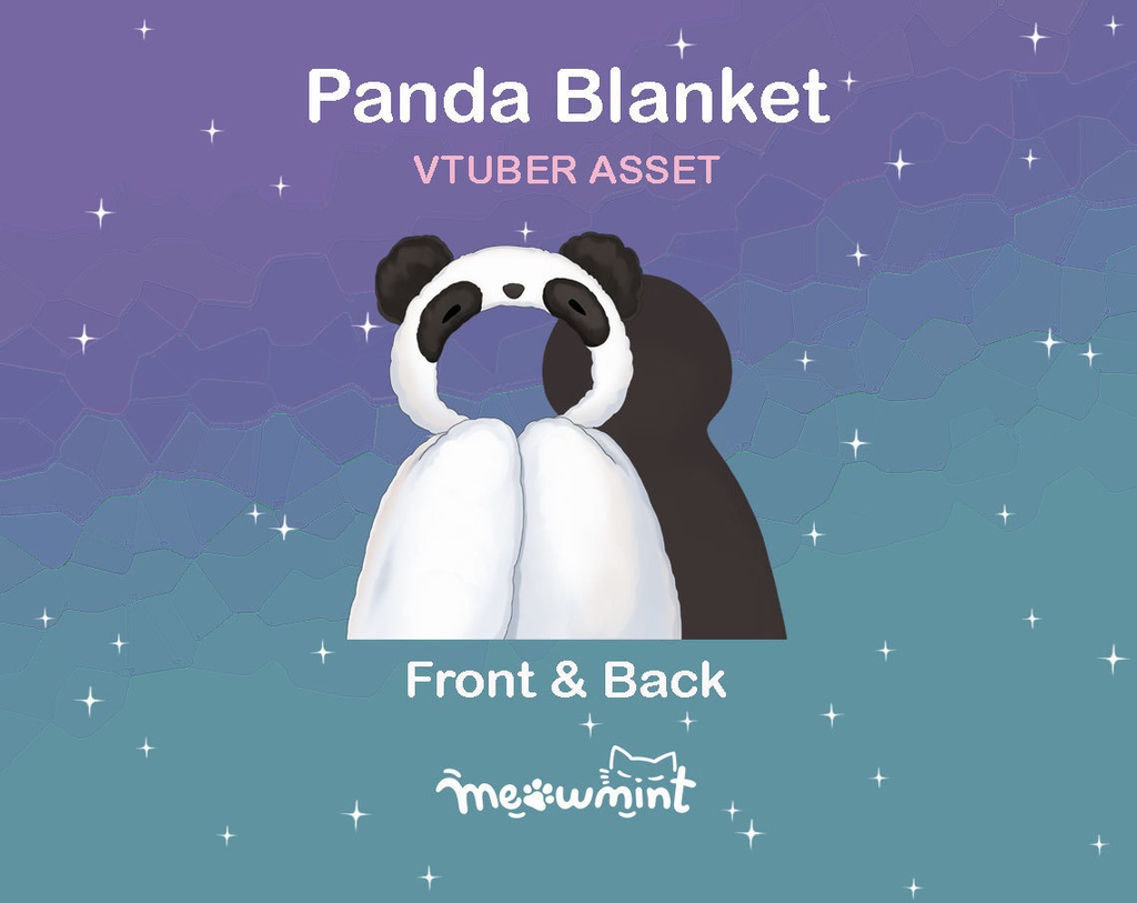 Panda Blanket 毛パンダ布 - Vtuber asset