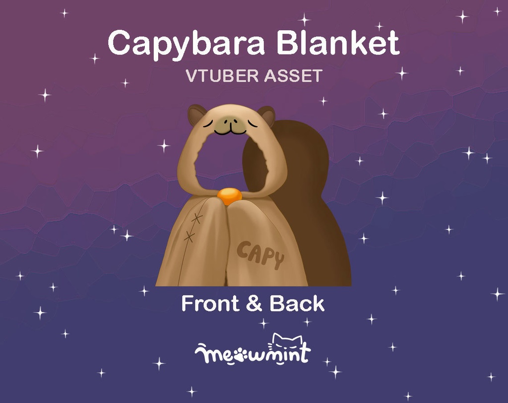 Capybara Blanket カピバラ毛布 - Vtuber asset