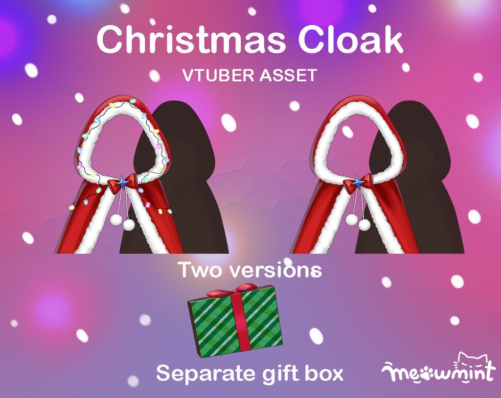 [Vtuber素材] [クリスマス] Christmas Cloak for Vtuber - meowmint - BOOTH