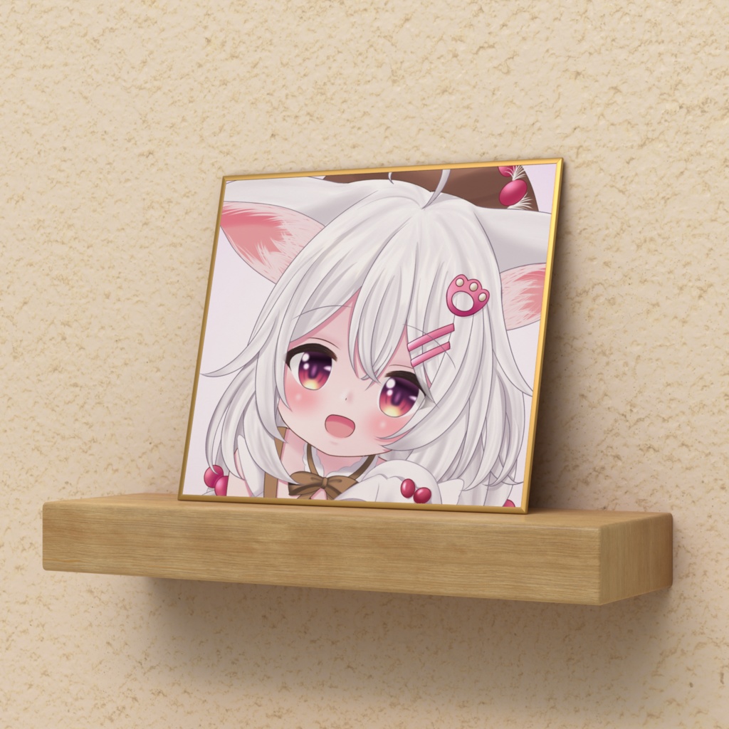 イヌショウマ　ミニ色紙　（印刷）