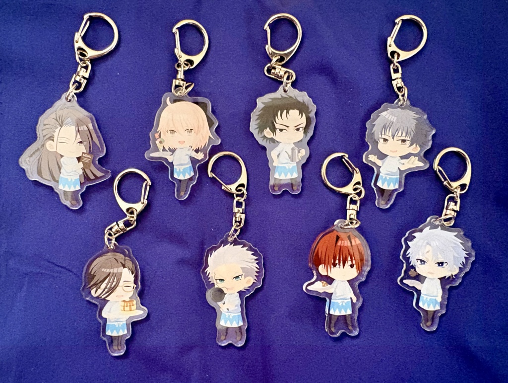 カフェ店員風アクリルキーホルダー