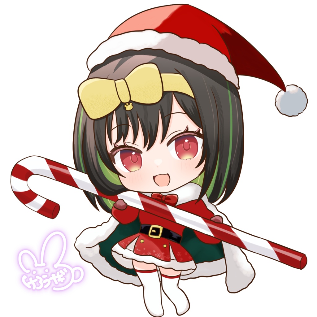 けろうさぎ。クリスマスシリーズ2025(ステッカー)