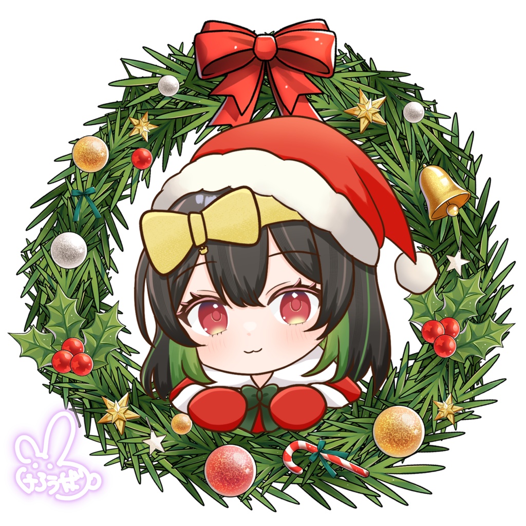 けろうさぎ。クリスマスシリーズ2025(ステッカー)