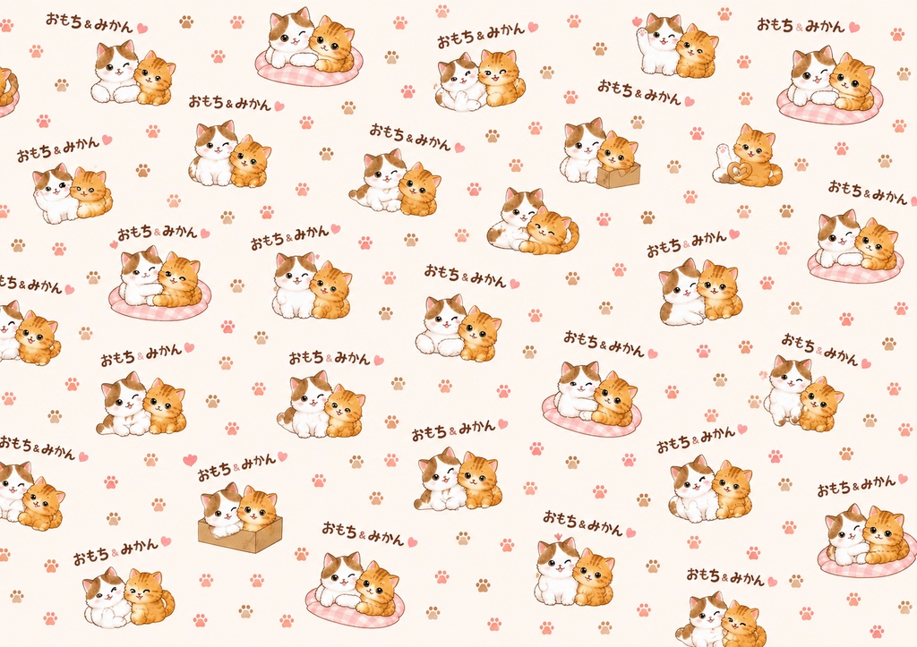 みかんとおもち