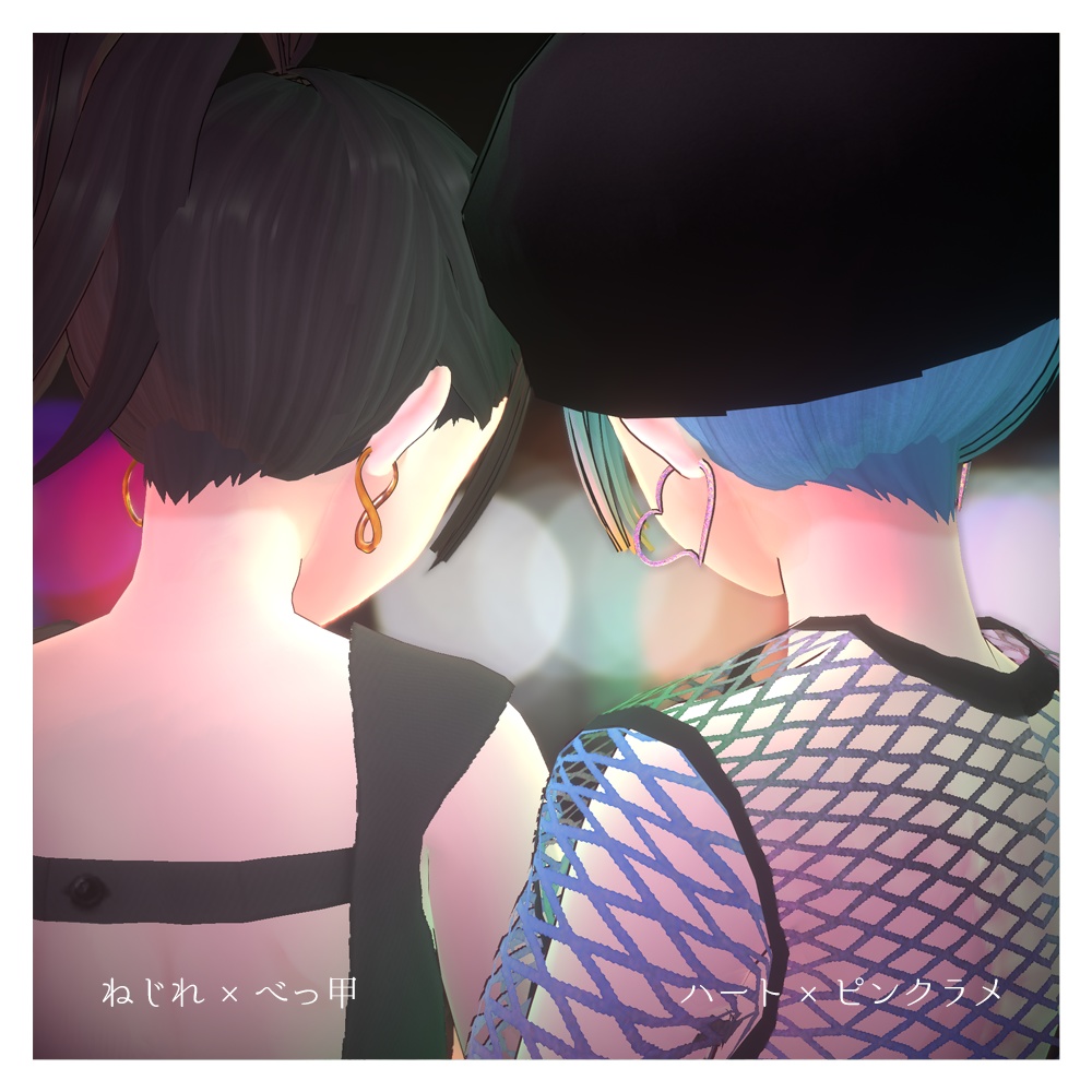 【Square Suika Shop】フープピアス3種×5色セット