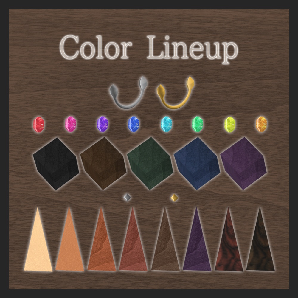 ウッドコンビネーションイヤリング